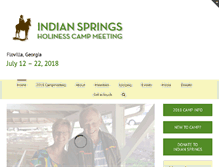 Tablet Screenshot of indianspringscampmeeting.org